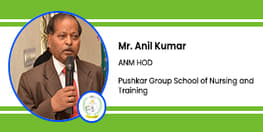 Interview Mr Anil Kumar ANM HOD at Pushkar Group School of Nursing and Training